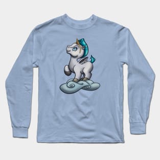 Baby Pegasus with Unicorn Horn Long Sleeve T-Shirt